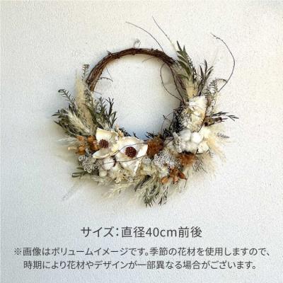 ふるさと納税 糸島市 パームフラワーのリース(Lサイズ)糸島市/tokohana ドライフラワー アレンジ[AOC034] |  | 03