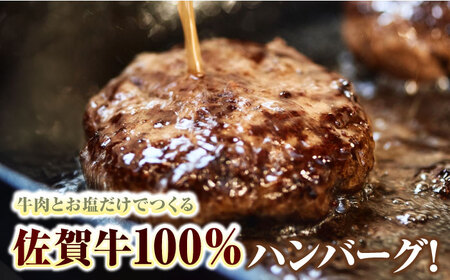 【全6回定期便】佐賀牛100％ハンバーグ4個と佐賀牛すき焼き用500g  / 牧場直送 精肉 ブランド牛 和牛 黒毛和牛 小分け / 佐賀県 / 有限会社佐賀セントラル牧場 [41ASAA210]