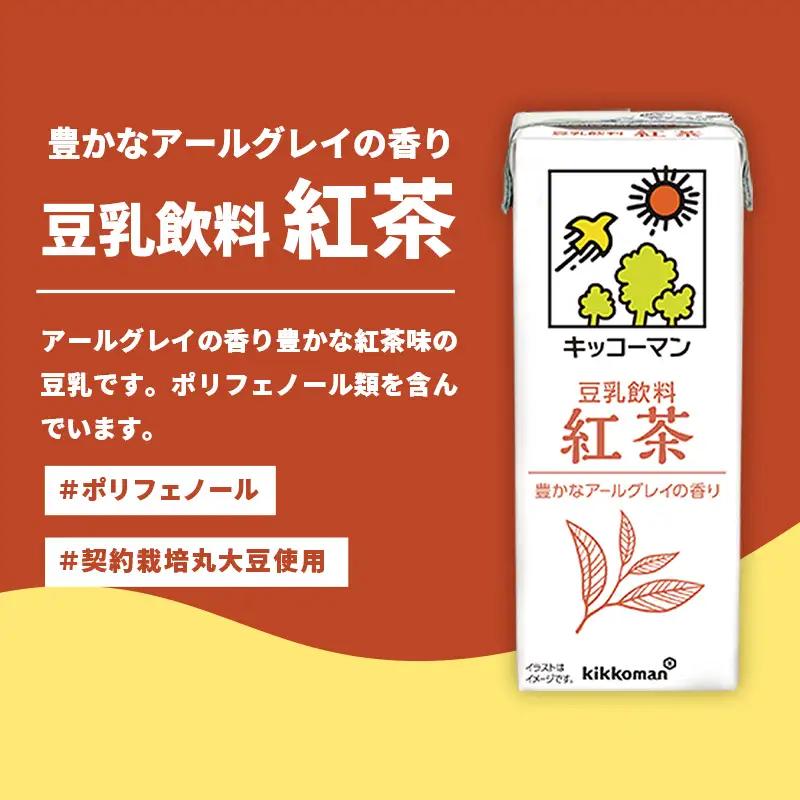 豆乳 豆乳飲料 紅茶 200ml×54本 キッコーマン 【価格改定】