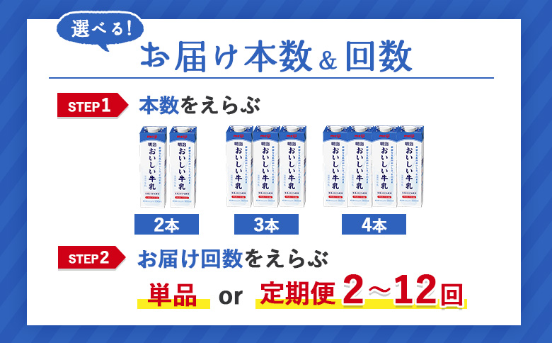 《配送地域限定》【定期便12回】明治おいしい牛乳 900ml【4本】【730050】 4本(定期便12回)