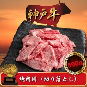 訳あり 神戸牛 焼肉(切り落とし)　500g　SOY1【配送不可地域：離島】【1517913】