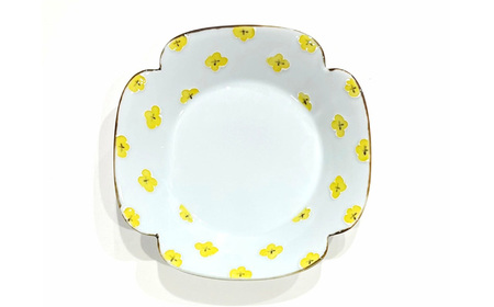 hana リムプレートMサイズ 徳七窯 24to3 / 伊万里焼 / 佐賀県 / 株式会社西富陶磁器 [41APCJ008]