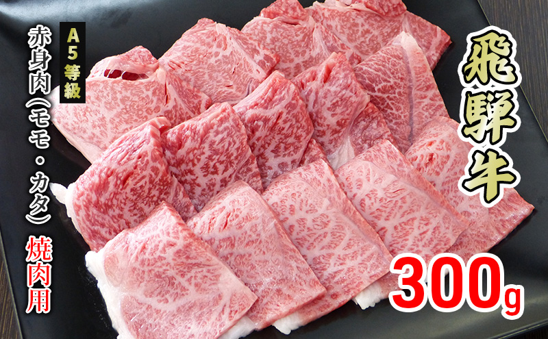 
[№5308-0348]牛肉 飛騨牛 焼き肉 赤身 モモ 又は カタ 300g 黒毛和牛 Ａ5 美味しい お肉 牛 肉 和牛 焼肉 BBQ バーベキュー 【岐阜県美濃市】
