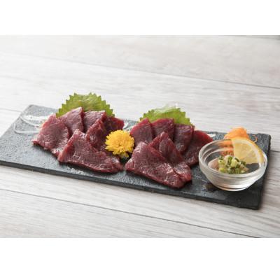 ふるさと納税 長洲町 【熊本　と畜】赤身馬刺し　約200g【専用醤油付き150ml×1本】(長洲町) |  | 02