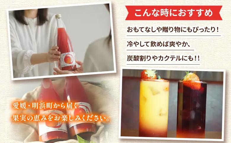 ＜ブラッドオレンジジュース 720ml 2本セット＞『1か月以内に順次発送予定』果汁 フルーツ 果物 柑橘 みかん 蜜柑 ミカン みかんジュース 飲料 ドリンク 飲み物 渡江から一歩を踏み出す会 愛媛