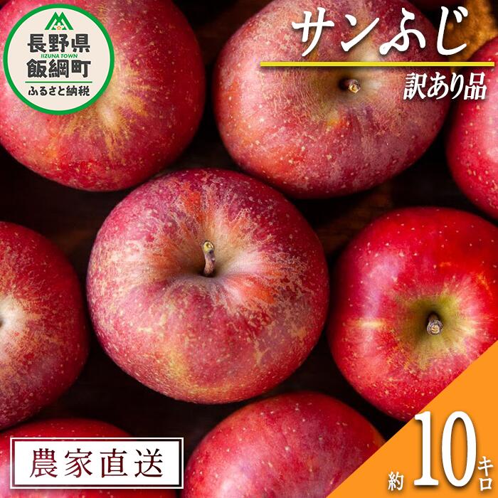 【ふるさと納税】 りんご サンふじ 訳あり 10kg 松澤農園 沖縄県への配送不可 令和7年度収穫分 長野県 飯綱町 〔 傷 不揃い わけあり リンゴ 林檎 果物 フルーツ 信州 長野 17000円 予約 農家直送 〕発送時期：2025年11月下旬〜2026年2月下旬 {*}