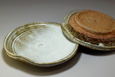 萩焼　荒丸皿　1客｜HG000323