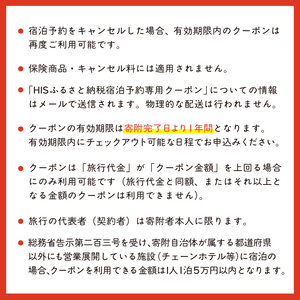 HISふるさと納税宿泊予約専用クーポン（北海道函館市）45,000円分_HD162-007