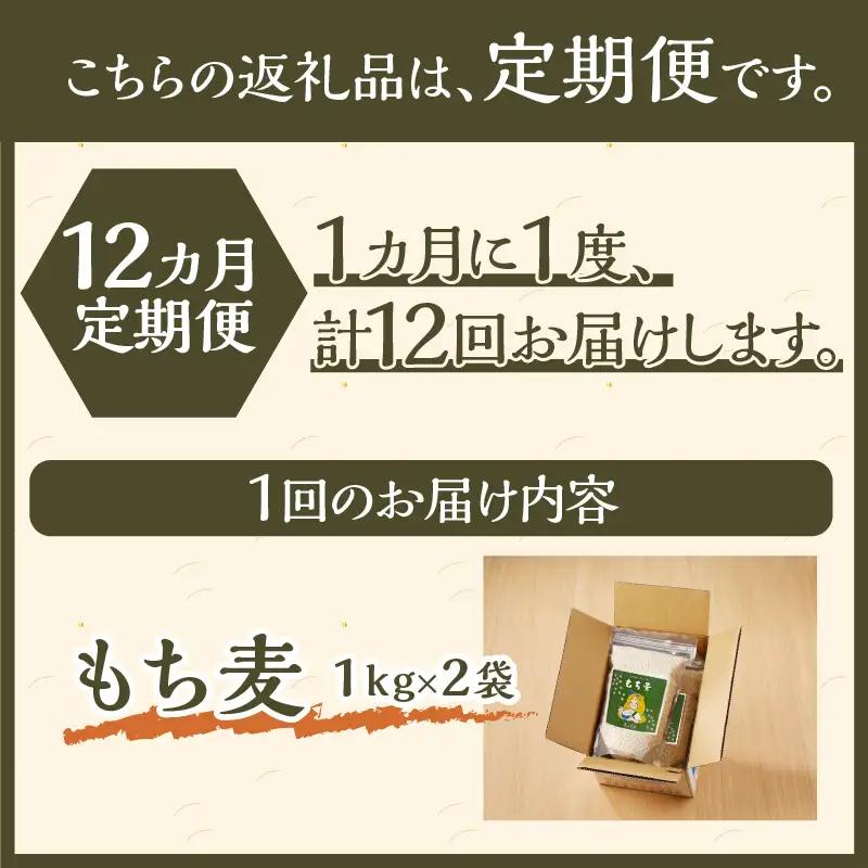 【豊富な食物繊維】もち麦12ヶ月連続お届け