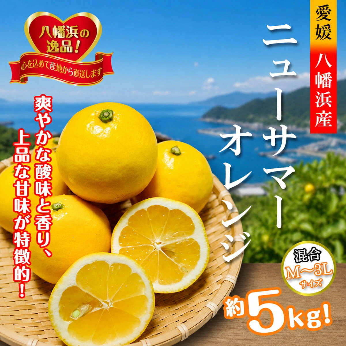 【ふるさと納税】2026年4月発送開始　さわやかな香りと上品な甘さ!「ニューサマーオレンジ」約5キロ【D39-83】_【配送不可地域：離島】【1649781】YWTF058
