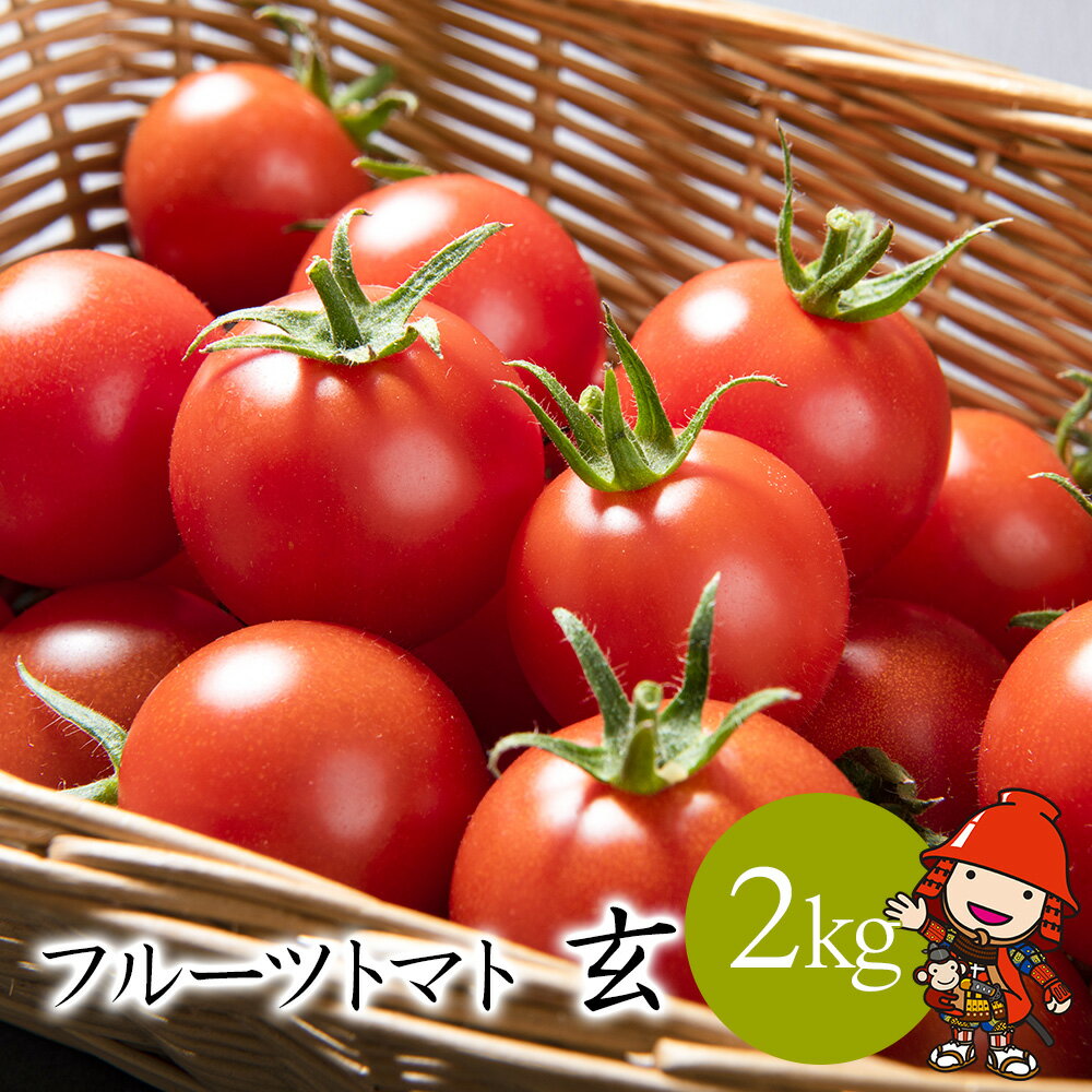 【ふるさと納税】【期間限定】フルーツトマト 玄 2kg×1箱 | ミニトマト ぷちとまと プチトマト フルティカ ミディトマト 国産 大分県中津産 九州野菜 大分県 中津市