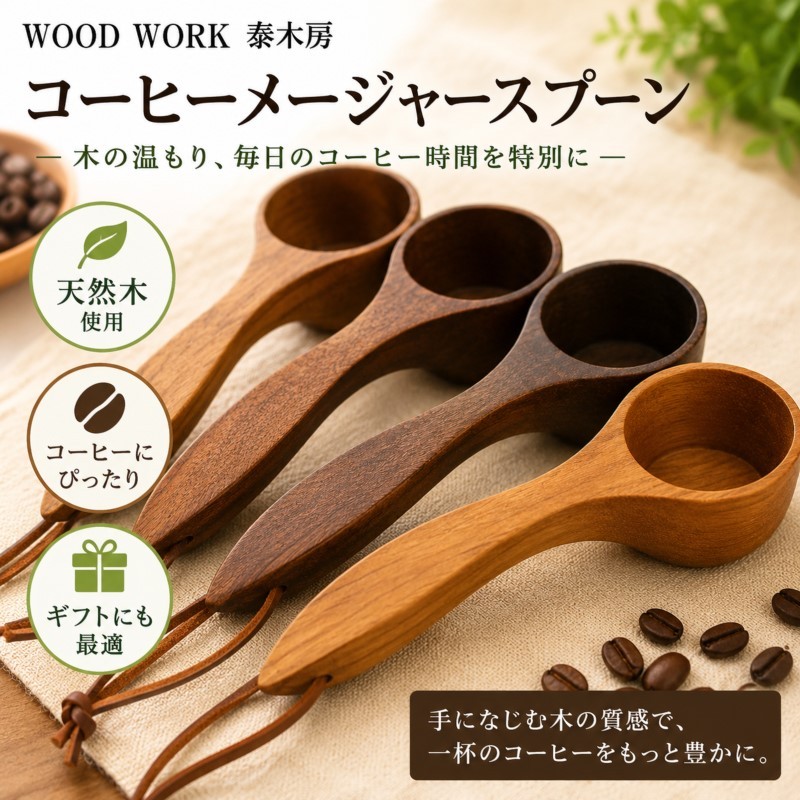 
350＊クラフト小物　コーヒーメジャースプーン
