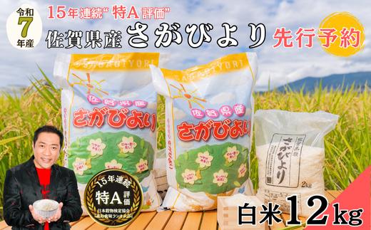 【先行予約】令和7年 佐賀県産 さがびより白米12kg：B380-001