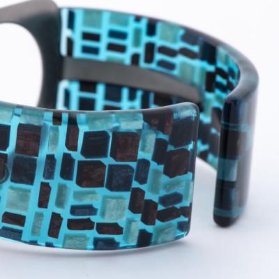 ふるさと納税 鯖江市 エアバングル/ステンドブルー 41モデル サイズ 05 |  | 02