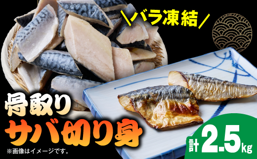 骨取りサバ切り身2.5kg【配送不可地域：離島】
