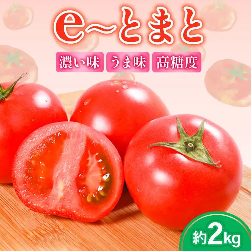 【先行予約】 e～トマト 中玉 約2kg 高糖度 濃厚 有機肥料 エコ農産物 上田ファーム