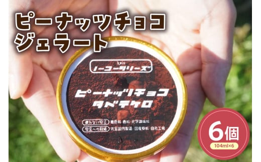 ピーナッツチョコジェラート(104ml)〔6個入り〕 ピーナッツ アイス スイーツ 洋菓子 お菓子 デザート 贈答 贈り物 ギフト プレゼント お取り寄せ 送料無料 山形県 米沢市