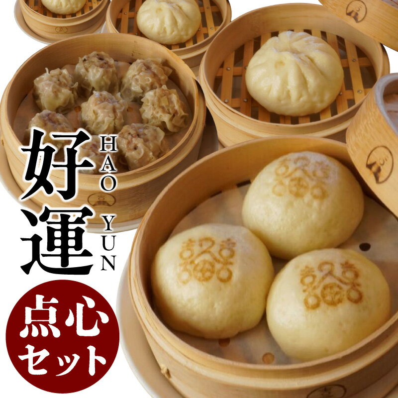 【ふるさと納税】＼知多豚・知多の醸造品を使用／ 久田の好運（ハオユン）点心セット《 肉まん / 焼売 / 酒粕まん 》中華 冷凍食品 中華料理 惣菜 電子レンジでも蒸しても 簡単調理 おやつ 包子 シュウマイ 点心 詰め合わせ 中華料理久田 人気返礼品 送料無料