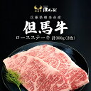 【ふるさと納税】但馬牛ロースステーキ 2枚（計300g）/ 但馬牛 但馬 牛 肉 牛肉 お肉 ロース ステーキ ステーキ肉 牛ステーキ 黒毛和牛 国産和牛 和牛 ブランド牛 兵庫県 朝来市 AS2F1