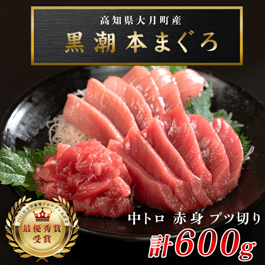 【ふるさと納税】 訳あり 不定貫 国産 養殖本マグロ 中トロ・赤身・ブツ切り 3種 計600g 黒潮本まぐろ 最優秀賞受賞 柵 刺身用 本マグロ 本鮪 鮪 まぐろ お刺身 さしみ 中トロ トロ 赤身 ブツ切り ぶつ切り ネギトロ たたき ユッケ 2万円