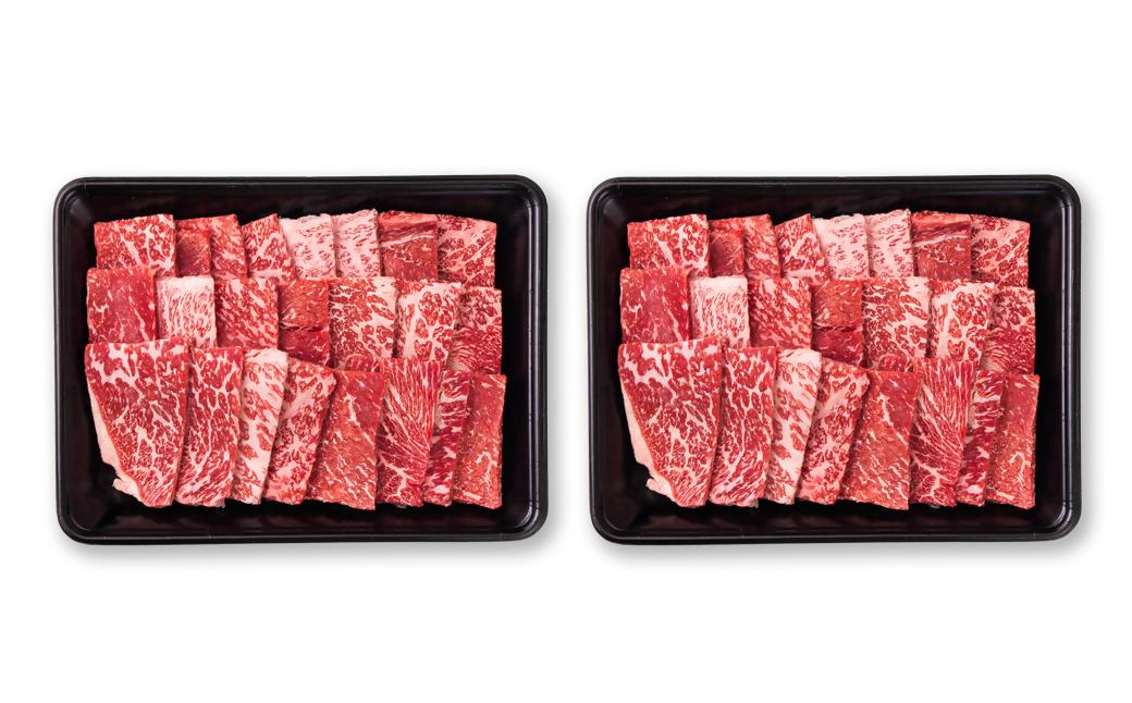 【11月発送】宮崎県産黒毛和牛 赤身焼肉 1kg (500g×2) BBQ 鉄板焼肉 宮崎県産 ミヤチク<1.8-13>●