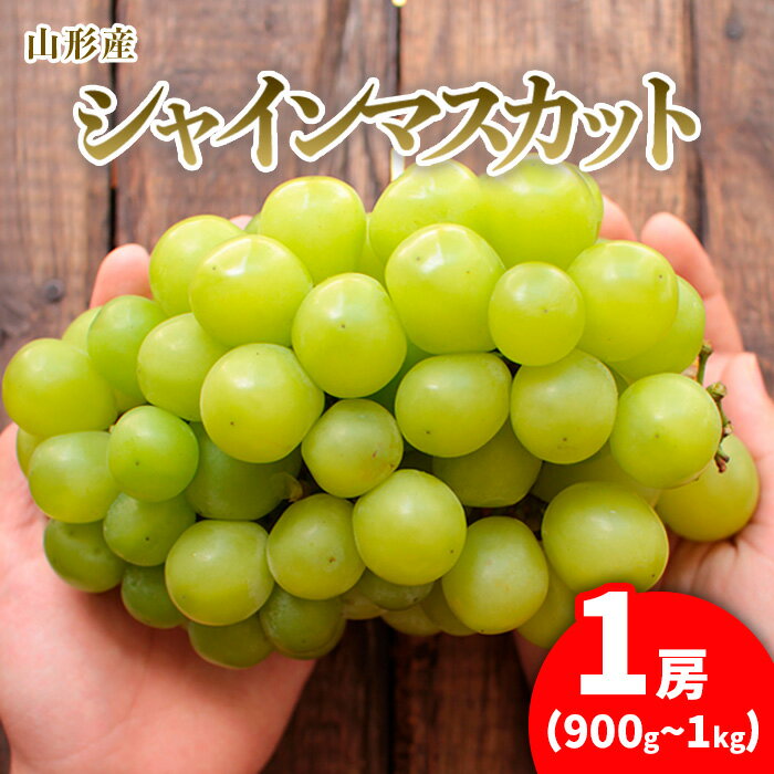 【ふるさと納税】大房シャインマスカット ロイヤルサイズ 1房(900g〜1kg) 【令和7年産先行予約】FU21-169 くだもの 果物 フルーツ 山形 山形県 山形市 2025年産