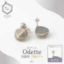 【ふるさと納税】【美濃焼】 Odette -オデット- 三角 ピアス 【七窯社】 アクセサリー おしゃれ [TAP033]