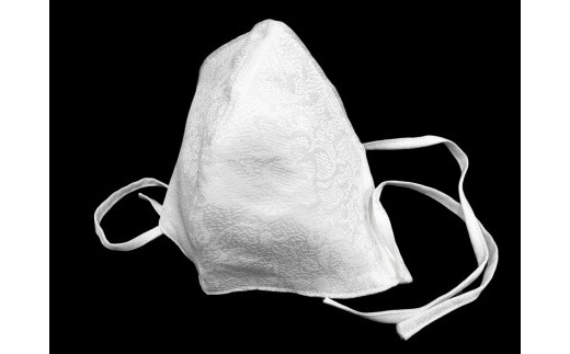 
            丹後ちりめんマスク「Lサイズ」-白色　ちりめん マスク ますく 雑貨 ファッション プレゼント 敬老の日 誕生日 母の日 感染予防　AM00110
          