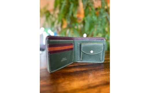 縄文杉・屋久鹿レザーの二つ折り財布