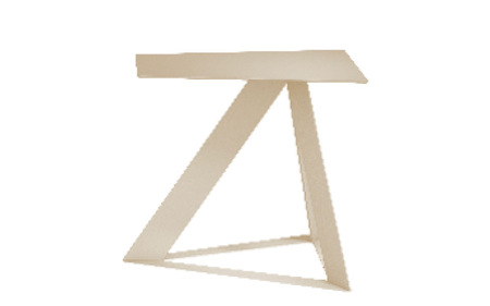 ＮＥＬ　カフェテーブル　タイプC　オーバーハング天板 アクセントカラー ZH17(ライトグレージュ)