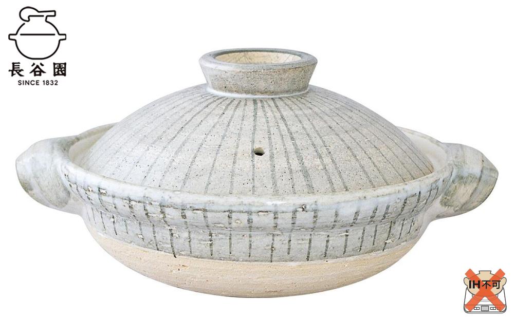 長谷園の「伊賀土鍋 利休十草」大（3～5人用） 242161_AN069