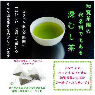 ふるさと納税 南九州市 【贈答用】知覧茶園のティーバッグ「粉茶」 5袋セット |  | 01