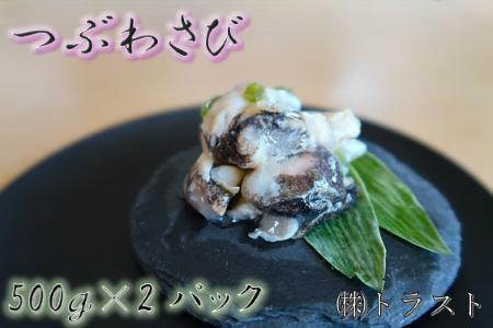 【12/31決済分まで1月中配送】 【北海道根室産】つぶわさび500g×2P A-46002