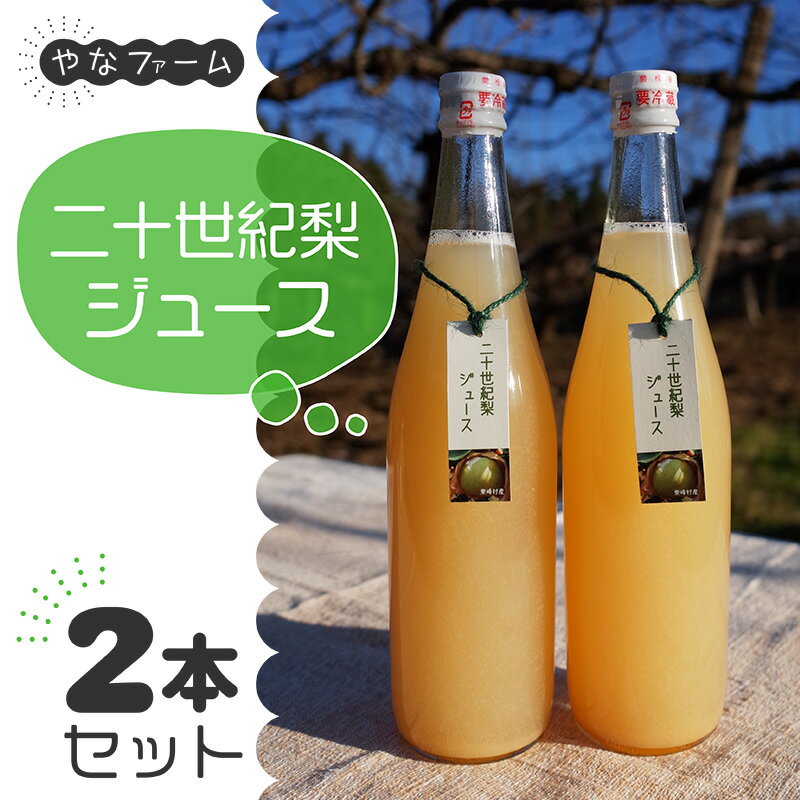 【ふるさと納税】二十世紀 梨 ジュース （710ml） 2本セット 【 やなファーム 】福岡 東峰村 果汁 なし ドリンク 果物 パーティ ジューシー デトックス 国産 福岡県 東峰村 　Q2