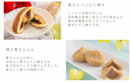 栗菓子5種10個セット（栗どらやき・焼き栗きんとん・恵那っ子・和ポテト・栗きんとんパイ） / 恵那市 / 良平堂 [AUDB015]