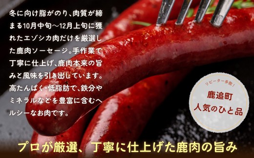 鹿肉ソーセージ600g（120gx5袋）【 ふるさと納税 人気 おすすめ ランキング ソーセージ ウインナー 鹿肉 エゾシカ ジビエ 安心 安全 厳選素材 国産 真空パック 北海道 十勝 鹿追町 送料