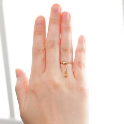 ふるさと納税 山梨県 【山梨県】【ジュエリー】K18 Shen/シェン チェーン リング |  | 02