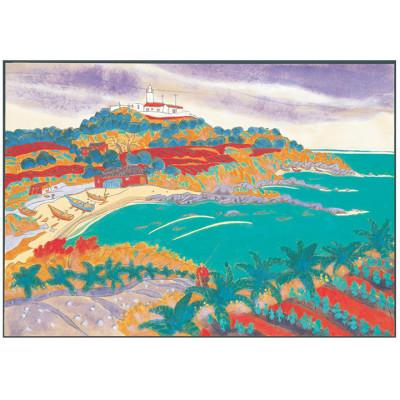ふるさと納税 館山市 館山ふるさと大使 イシイタカシの房総版画『洲崎ポイント』 |  | 01