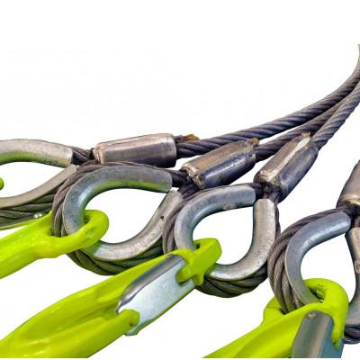 ふるさと納税 岸和田市 4点吊りワイヤロープ　12mm×1m　マーテック |  | 02