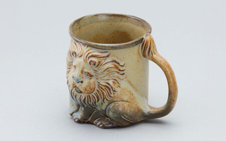 【瀬戸焼】動物マグ　ライオン（M39）　/　瀬戸焼 ギフト マグ マグカップ コップ カップ[BBAJ021]