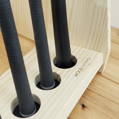 ふるさと納税 横手市 WOODWORKS　ゴルフクラブスタンド10本掛け　【本体カラー:ナチュラル】 |  | 03