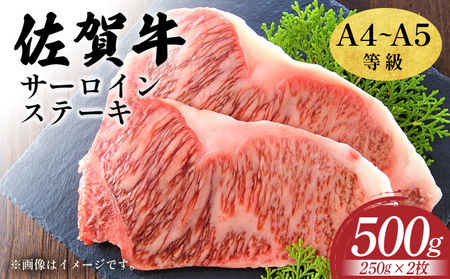 艶さし！【A4～A5】佐賀牛サーロインステーキセット　500ｇ（250ｇ×2枚）						