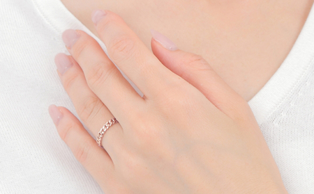 K18　チェーンリングタイプ　Ｒ4000-R　ピンクゴールド【サイズ：5号～20号　（0.5号刻み対応可）】