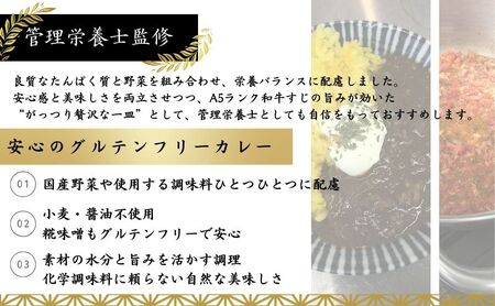 A5ランク国産和牛すじ煮込みカレー 400g（中辛200g×2パック） 福寿 グルテンフリー 管理栄養士監修｜明石市 人気 お取り寄せ 国産牛肉 高級レトルト 惣菜 ご飯のお供 おかず ご当地カレー 