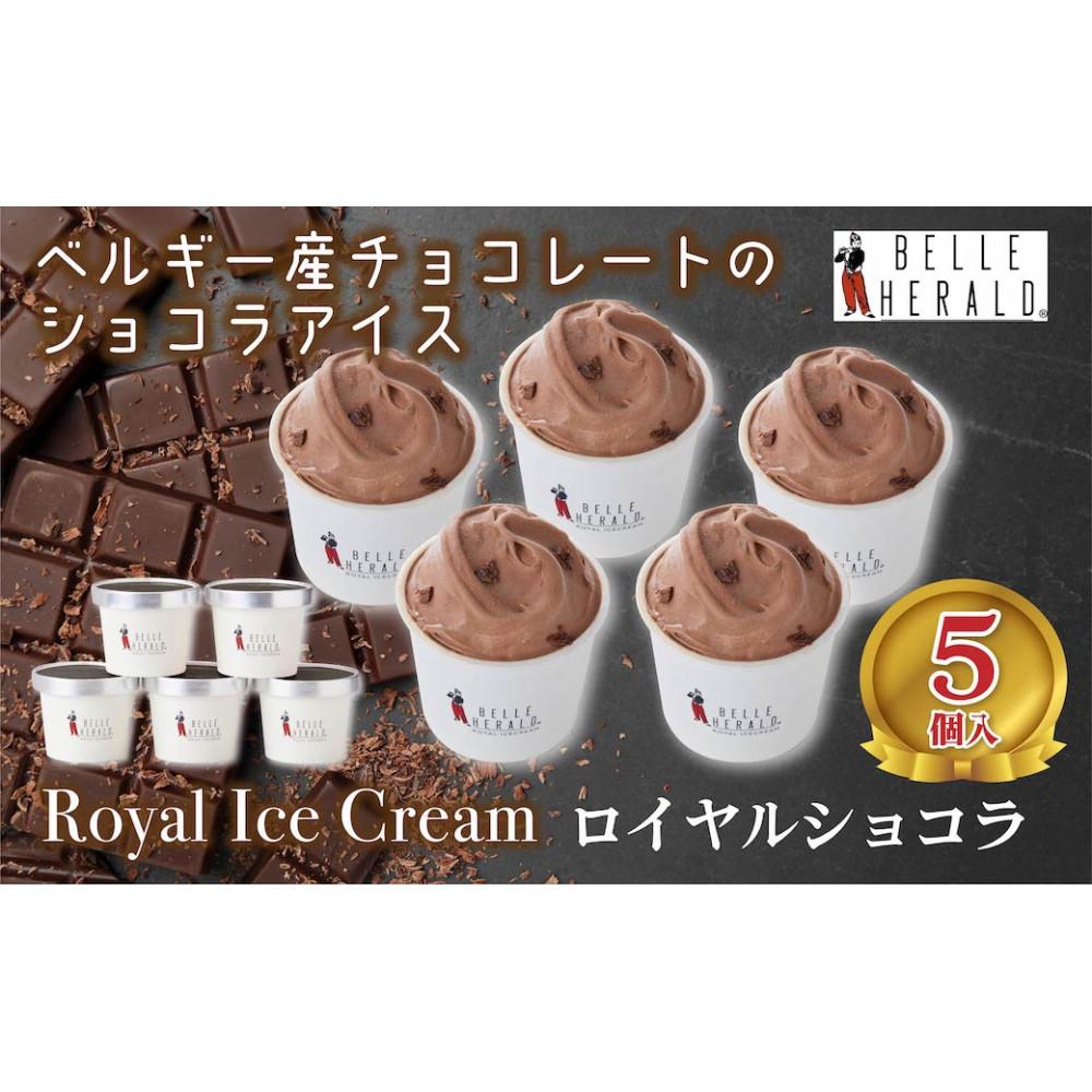 【ふるさと納税】ザクザクとしたカカオの食感がアクセント！薫り高いカカオに癒される。ベルヘラルドの高級アイスシリーズ、ベルギーショコラ5個セット