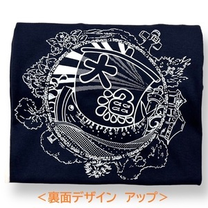 地域限定オリジナルデザインTシャツ（ネイビー・綿素材）男女兼用サイズ 【R01017】