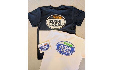 逗子オリジナルTシャツ ZUSHI LOCAL「Rising Sun ネイビー」 半袖 洋服 服 男女兼用 オリジナル 生活雑貨 ファッション 日用品 おしゃれ Lサイズ