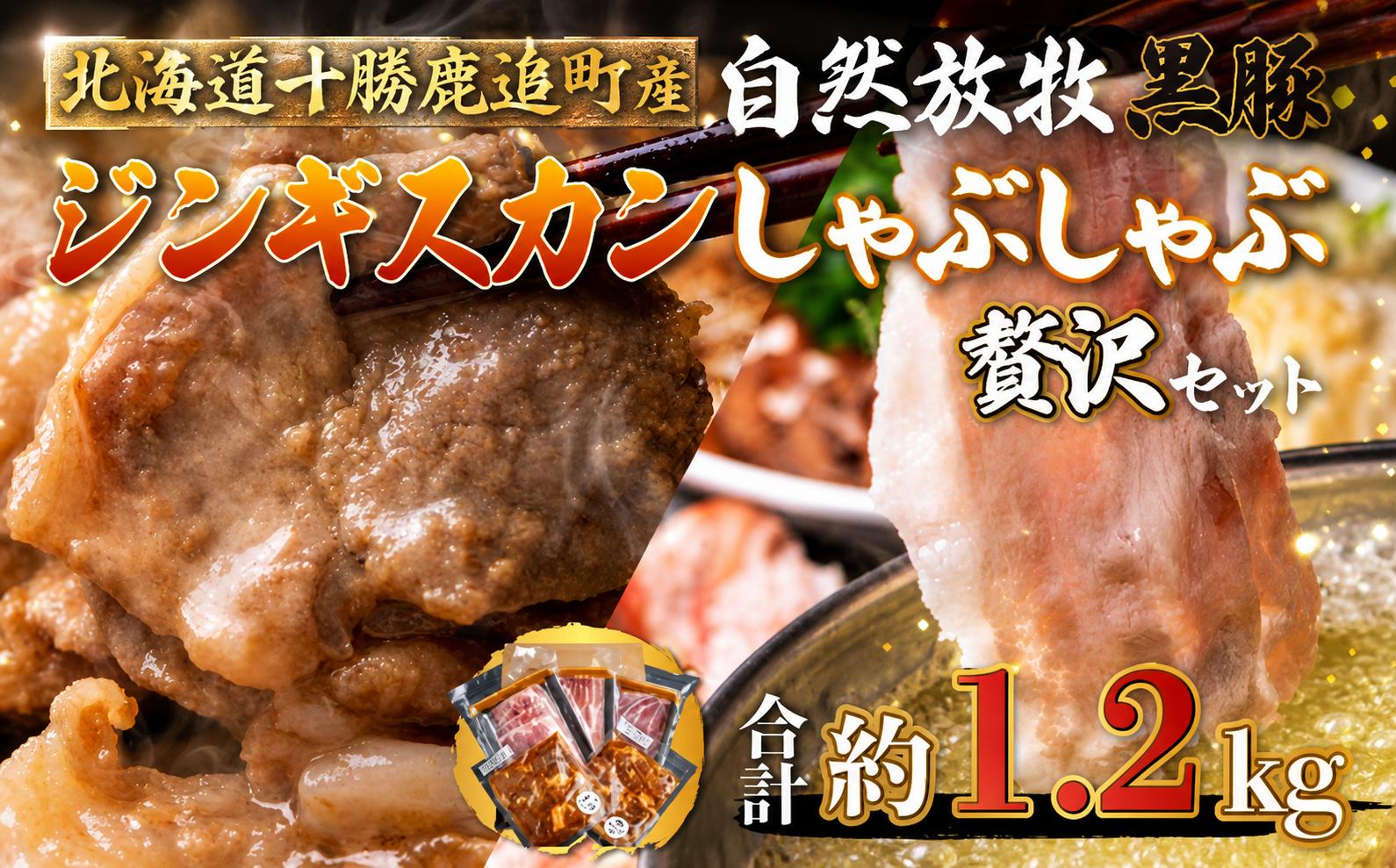 
                  鹿追産 自然放牧黒豚しゃぶしゃぶ＆豚ジンギスカンの贅沢セット 【 ふるさと納税 人気 おすすめ ランキング 黒豚 豚 黒豚肉 豚肉 ポーク しゃぶしゃぶ ジンギスカン 豚しゃぶ 北海道 鹿追町 送料無料 】 SKN006
                