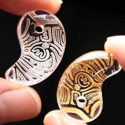 ふるさと納税 山梨県 【Do_goods】縄文土器の文様を水晶に刻む“勾玉” のアミュレットセット　659-983