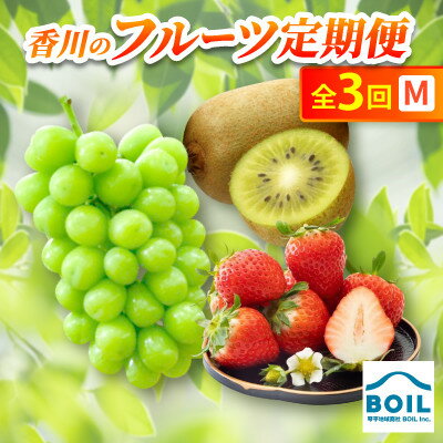 【ふるさと納税】【発送月固定定期便】香川のフルーツ(3M)全3回【配送不可地域：離島・北海道・沖縄県】【4083533】